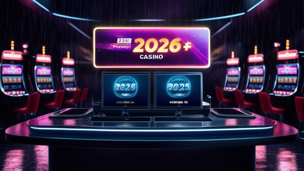 2026-os promóciós kód és friss akciók sötét, futurisztikus kaszinóban